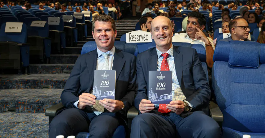 Bedford School (UK) leadership team members, Mr Iwan Lloyd (Left) and Mr Andy Macfarlane (Right)